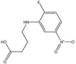 4-[(2-fluoro-5-nitrophenyl)amino]butanoic acid Struktur