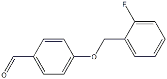 4-[(2-fluorophenyl)methoxy]benzaldehyde Struktur