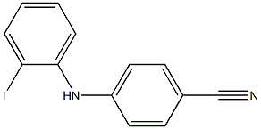 4-[(2-iodophenyl)amino]benzonitrile Struktur