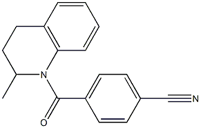 4-[(2-methyl-3,4-dihydroquinolin-1(2H)-yl)carbonyl]benzonitrile Struktur