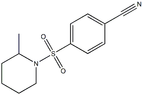 4-[(2-methylpiperidin-1-yl)sulfonyl]benzonitrile Struktur