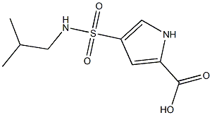 4-[(2-methylpropyl)sulfamoyl]-1H-pyrrole-2-carboxylic acid Struktur