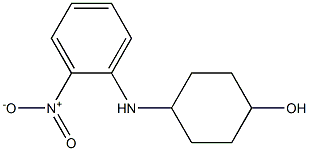 4-[(2-nitrophenyl)amino]cyclohexan-1-ol Struktur