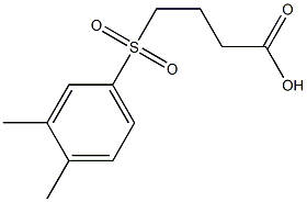 4-[(3,4-dimethylbenzene)sulfonyl]butanoic acid Struktur