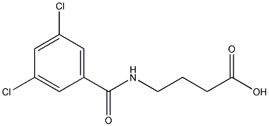 4-[(3,5-dichlorobenzoyl)amino]butanoic acid Struktur