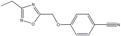 4-[(3-ethyl-1,2,4-oxadiazol-5-yl)methoxy]benzonitrile Struktur