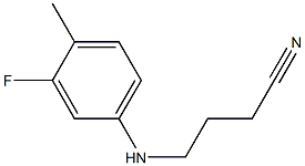 4-[(3-fluoro-4-methylphenyl)amino]butanenitrile Struktur