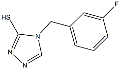 4-[(3-fluorophenyl)methyl]-4H-1,2,4-triazole-3-thiol Struktur