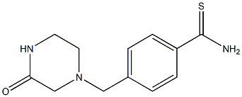 4-[(3-oxopiperazin-1-yl)methyl]benzenecarbothioamide Struktur