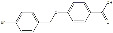 4-[(4-bromophenyl)methoxy]benzoic acid Struktur