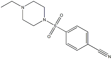 4-[(4-ethylpiperazin-1-yl)sulfonyl]benzonitrile Struktur