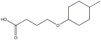 4-[(4-methylcyclohexyl)oxy]butanoic acid Struktur