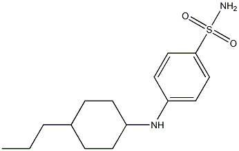 4-[(4-propylcyclohexyl)amino]benzene-1-sulfonamide Struktur