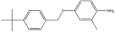 4-[(4-tert-butylphenyl)methoxy]-2-methylaniline Struktur