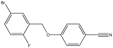 4-[(5-bromo-2-fluorophenyl)methoxy]benzonitrile Struktur