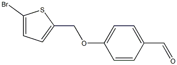 4-[(5-bromothien-2-yl)methoxy]benzaldehyde Struktur