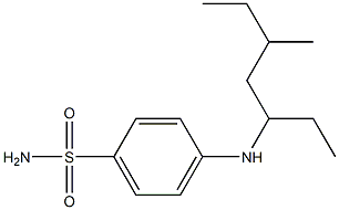 4-[(5-methylheptan-3-yl)amino]benzene-1-sulfonamide Struktur