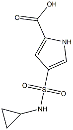 4-[(cyclopropylamino)sulfonyl]-1H-pyrrole-2-carboxylic acid Struktur