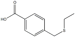 4-[(ethylsulfanyl)methyl]benzoic acid Struktur