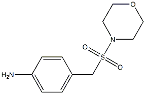 4-[(morpholine-4-sulfonyl)methyl]aniline Struktur