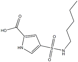 4-[(pentylamino)sulfonyl]-1H-pyrrole-2-carboxylic acid Struktur