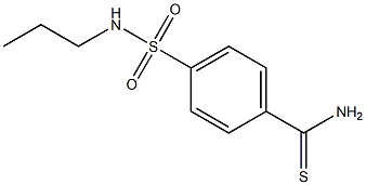 4-[(propylamino)sulfonyl]benzenecarbothioamide Struktur