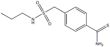 4-[(propylsulfamoyl)methyl]benzene-1-carbothioamide Struktur