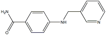 4-[(pyridin-3-ylmethyl)amino]benzamide Struktur