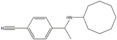 4-[1-(cyclooctylamino)ethyl]benzonitrile Struktur