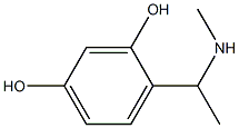 4-[1-(methylamino)ethyl]benzene-1,3-diol Struktur