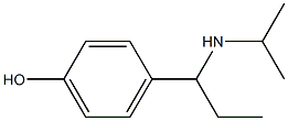 4-[1-(propan-2-ylamino)propyl]phenol Struktur