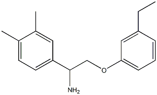 4-[1-amino-2-(3-ethylphenoxy)ethyl]-1,2-dimethylbenzene Struktur