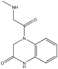 4-[2-(methylamino)acetyl]-1,2,3,4-tetrahydroquinoxalin-2-one Struktur