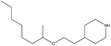 4-[2-(octan-2-yloxy)ethyl]piperidine Struktur