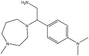 4-[2-amino-1-(4-methyl-1,4-diazepan-1-yl)ethyl]-N,N-dimethylaniline Struktur