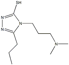 4-[3-(dimethylamino)propyl]-5-propyl-4H-1,2,4-triazole-3-thiol Struktur