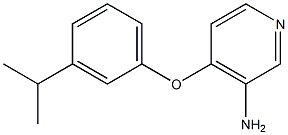 4-[3-(propan-2-yl)phenoxy]pyridin-3-amine Struktur