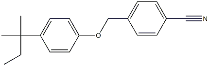 4-[4-(2-methylbutan-2-yl)phenoxymethyl]benzonitrile Struktur