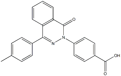 4-[4-(4-methylphenyl)-1-oxophthalazin-2(1H)-yl]benzoic acid Struktur