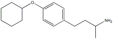 4-[4-(cyclohexyloxy)phenyl]butan-2-amine Struktur