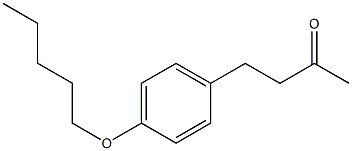 4-[4-(pentyloxy)phenyl]butan-2-one Struktur