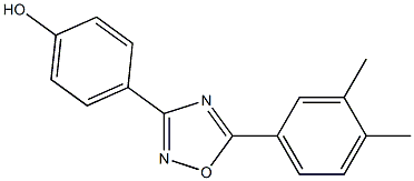 4-[5-(3,4-dimethylphenyl)-1,2,4-oxadiazol-3-yl]phenol Struktur