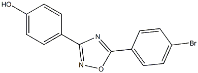 4-[5-(4-bromophenyl)-1,2,4-oxadiazol-3-yl]phenol Struktur