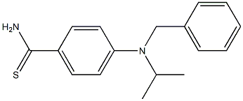 4-[benzyl(propan-2-yl)amino]benzene-1-carbothioamide Struktur