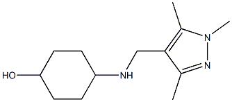 4-{[(1,3,5-trimethyl-1H-pyrazol-4-yl)methyl]amino}cyclohexan-1-ol Struktur