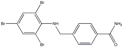 4-{[(2,4,6-tribromophenyl)amino]methyl}benzamide Struktur