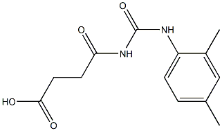 4-{[(2,4-dimethylphenyl)carbamoyl]amino}-4-oxobutanoic acid Struktur