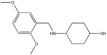 4-{[(2,5-dimethoxyphenyl)methyl]amino}cyclohexan-1-ol Struktur