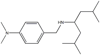 4-{[(2,6-dimethylheptan-4-yl)amino]methyl}-N,N-dimethylaniline Struktur