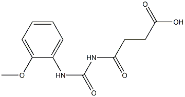 4-{[(2-methoxyphenyl)carbamoyl]amino}-4-oxobutanoic acid Struktur